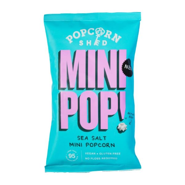 Popcorn Shed Sea Salted Mini Pop! Single Serve Bag 20g (Pack of 24)
