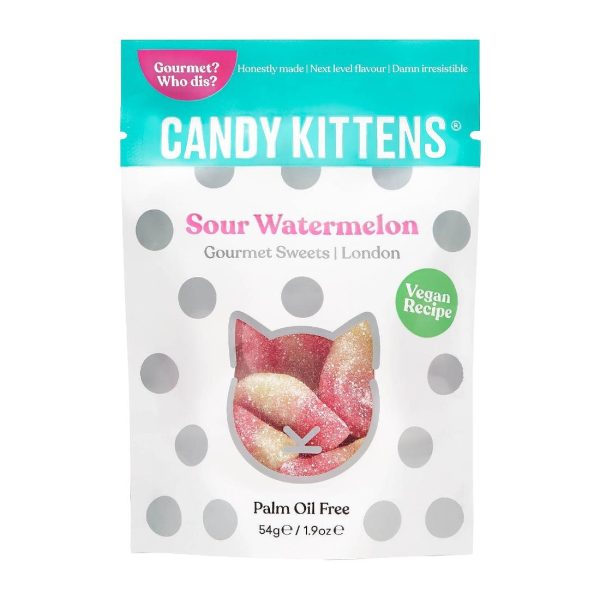 Candy Kittens Pop Bags - Sour Watermelon 54g (Pack of 12)