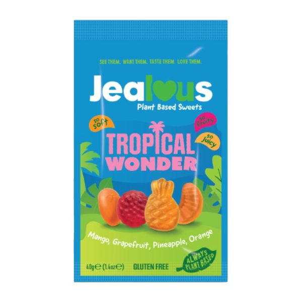 Jealous Sweets Impulse Bags - Tropical Wonder 40g (Pack of 10)