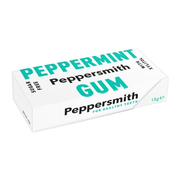 Peppersmith Gum - Peppermint 15g (Pack of 12)