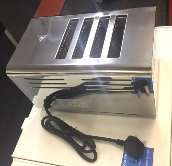 4 Slot Toaster Timer 2/4 Selection Crumb Tray Manual Lift - Image 4