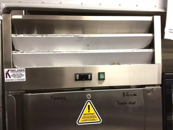 Upright Stable Half Door Fridge Stainless Steel 600 Litre Capacity - Image 2