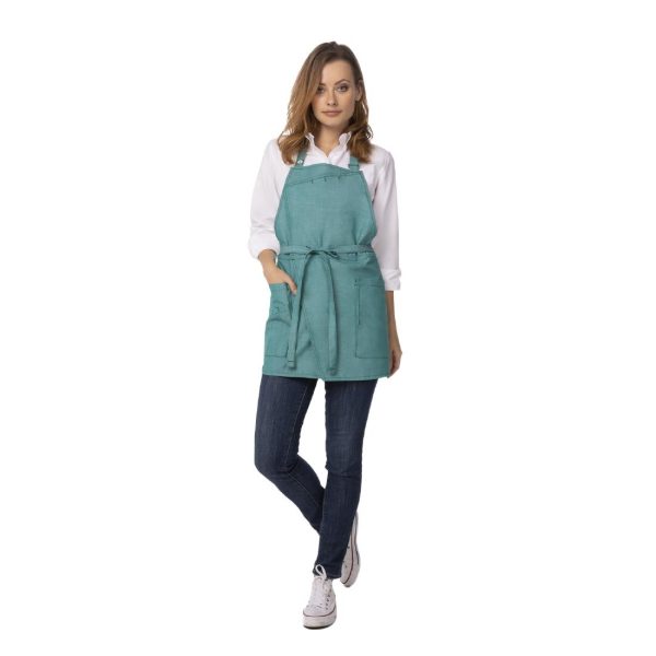 Chef Works Medford Bib Apron Jade