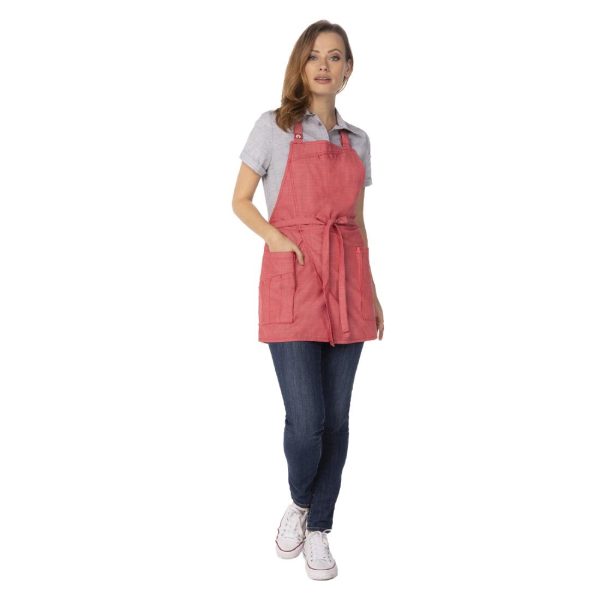 Chef Works Medford Bib Apron Coral