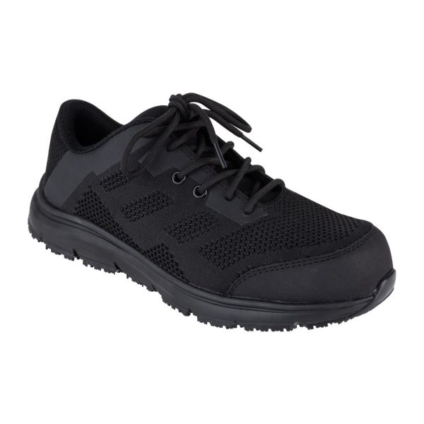 Slipbuster Super Comfort Sole Safety Mesh Trainer Black