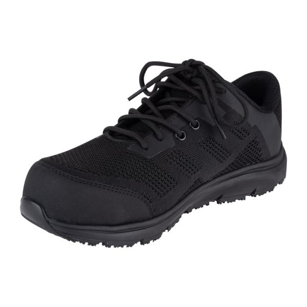 Slipbuster Super Comfort Sole Safety Mesh Trainer Black - Image 2