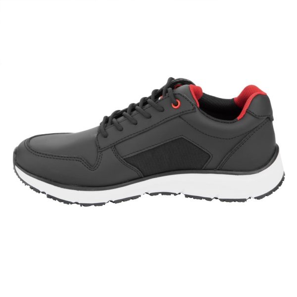 Slipbuster Super Comfort Sole Microfibre Trainer Black - Image 3