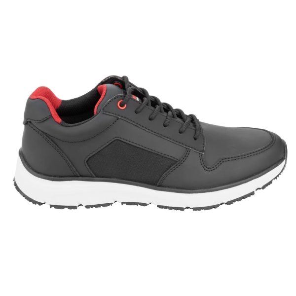 Slipbuster Super Comfort Sole Microfibre Trainer Black - Image 4