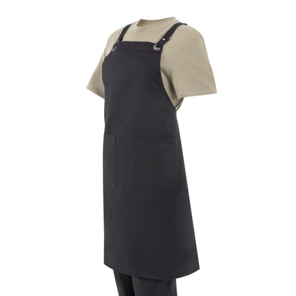 Southside Cotton Canvas Bib Apron Black - Image 2