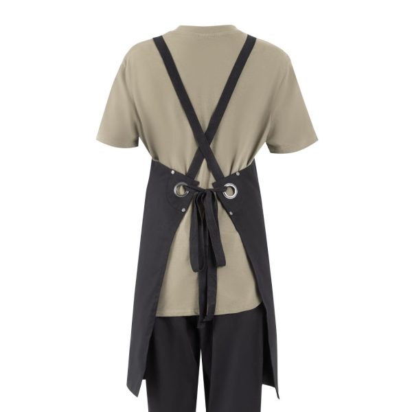 Southside Cotton Canvas Bib Apron Black - Image 4