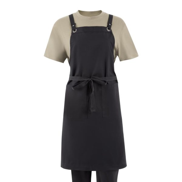Southside Cotton Canvas Bib Apron Black - Image 5