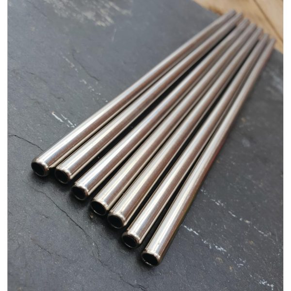 Beaumont Stainless Steel Metal Straws 8.5" (Pack of 25) - Image 8