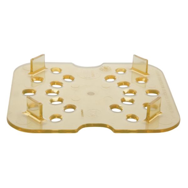 Cambro High Heat Polycarbonate 1/6 Gastronorm Drain Plate - Image 4