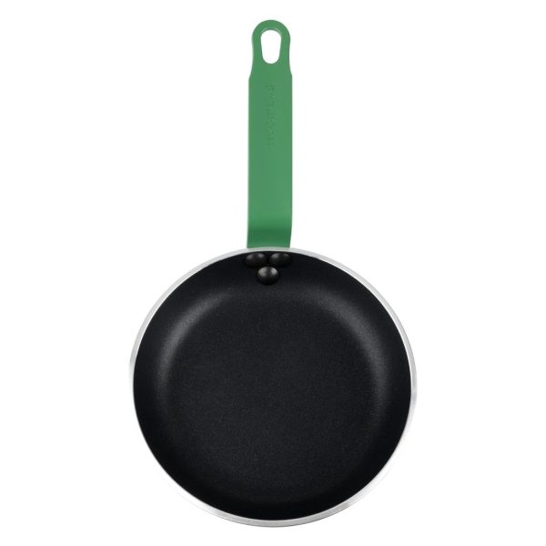 Hygiplas Aluminium Non-stick Teflon Platinum Plus Frying Pan Green Handle 20cm - Image 3
