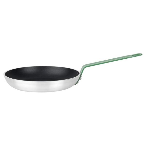 Hygiplas Aluminium Non-stick Teflon Platinum Plus Frying Pan Green Handle 24cm - Image 2