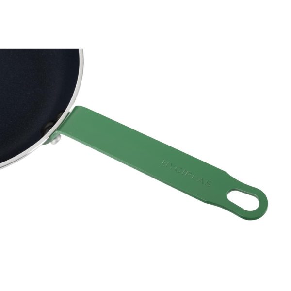 Hygiplas Aluminium Non-stick Teflon Platinum Plus Frying Pan Green Handle 24cm - Image 5
