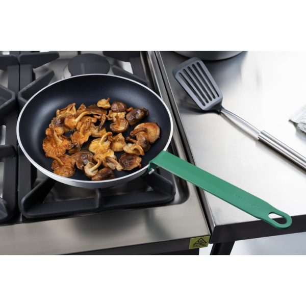 Hygiplas Aluminium Non-stick Teflon Platinum Plus Frying Pan Green Handle 28cm - Image 7
