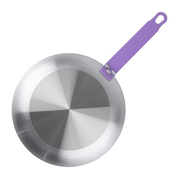 Hygiplas Aluminium Non-Stick Teflon Platinum Plus Frying Pan with Purple Handle 24cm - Image 4