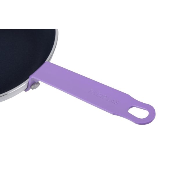Hygiplas Aluminium Non-Stick Teflon Platinum Plus Frying Pan with Purple Handle 24cm - Image 5