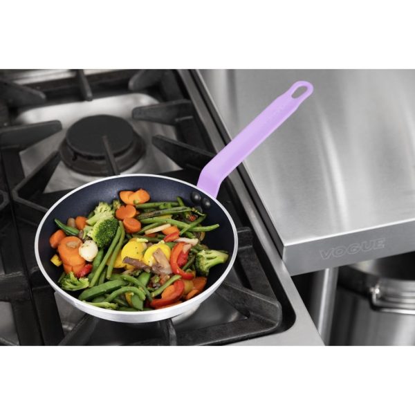 Hygiplas Aluminium Non-Stick Teflon Platinum Plus Frying Pan with Purple Handle 24cm - Image 7