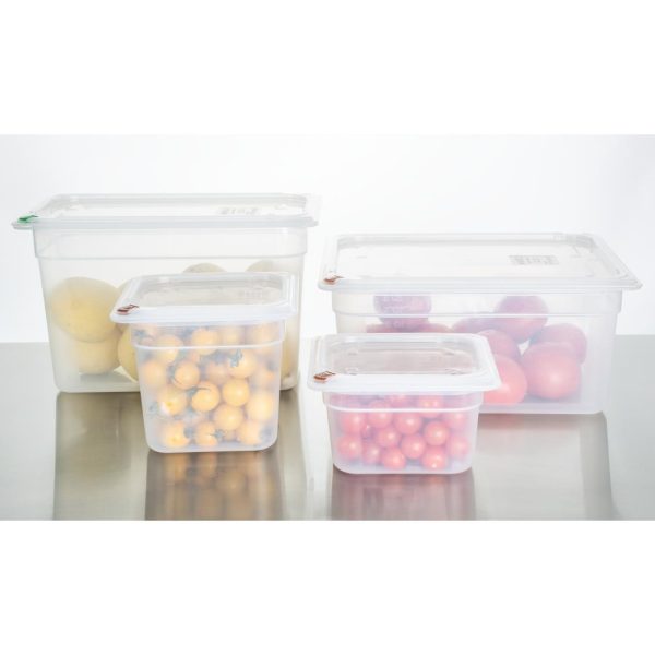 Hygiplas Click Polypropylene 1/2 Gastronorm Tray 150mm (4 Pack) - Image 6