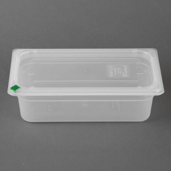 Hygiplas Click PP GN Container 1/3 with Lid & 7 Colour Clips 100mm 3.6Ltr (Set 4) - Image 3