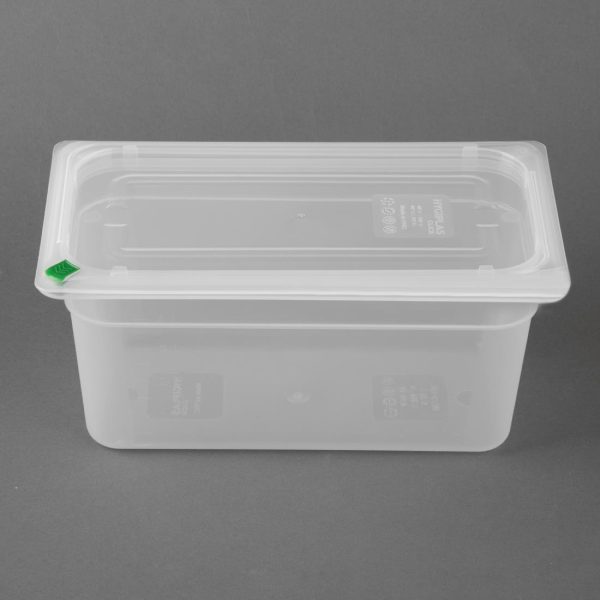 Hygiplas Click PP GN Container 1/3 with Lid & 7 Colour Clips 150mm 5.3Ltr (Set 4) - Image 3