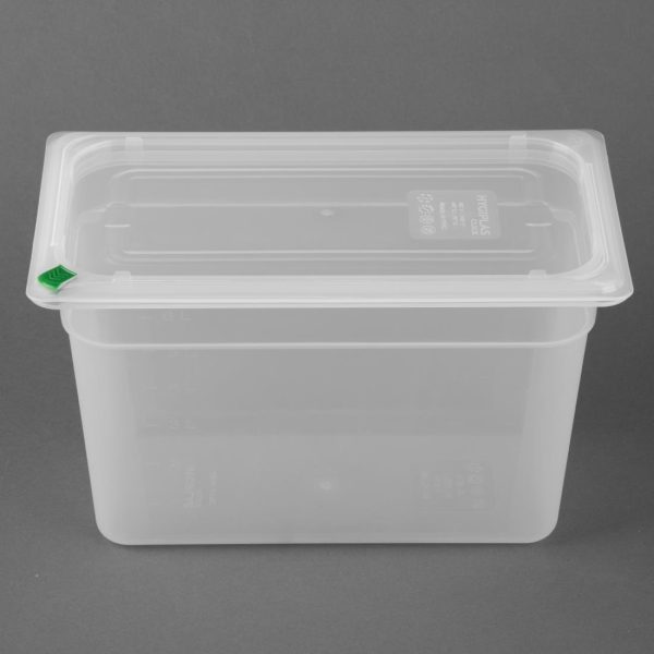 Hygiplas Click PP GN Container 1/3 with Lid & 7 Colour Clips 200mm 6.9Ltr (Set 4) - Image 3