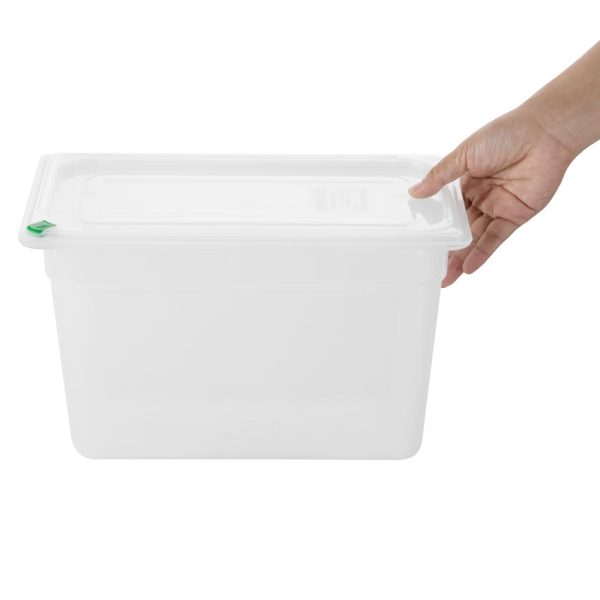 Hygiplas Click PP GN Container 1/3 with Lid & 7 Colour Clips 200mm 6.9Ltr (Set 4) - Image 4