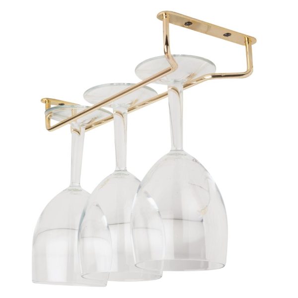 Beaumont Brass Wine Glass Rack 255mm - Image 2