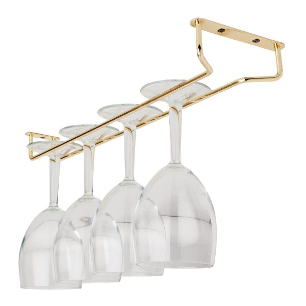 Beaumont Brass Wine Glass Rack 410mm - Image 2