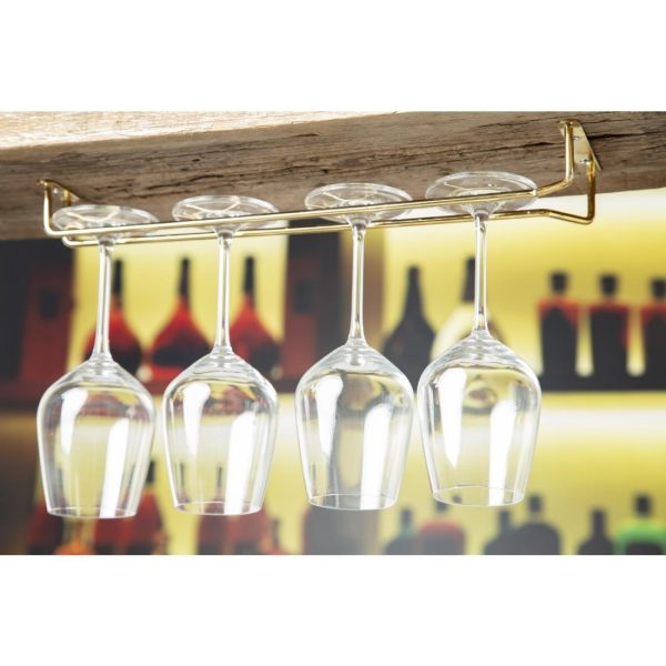 Beaumont Brass Wine Glass Rack 410mm - Image 7