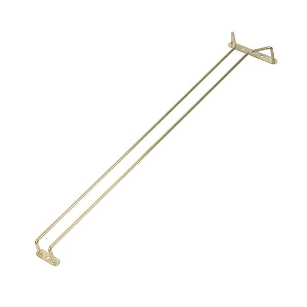 Beaumont Brass Wine Glass Rack 609mm - Image 3