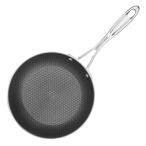 Vogue Tri-Shield Stainless Steel Frying Pan with Clad Coating 20cm - Image 2
