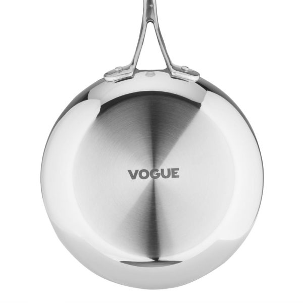 Vogue Tri-Shield Stainless Steel Frying Pan with Clad Coating 20cm - Image 5