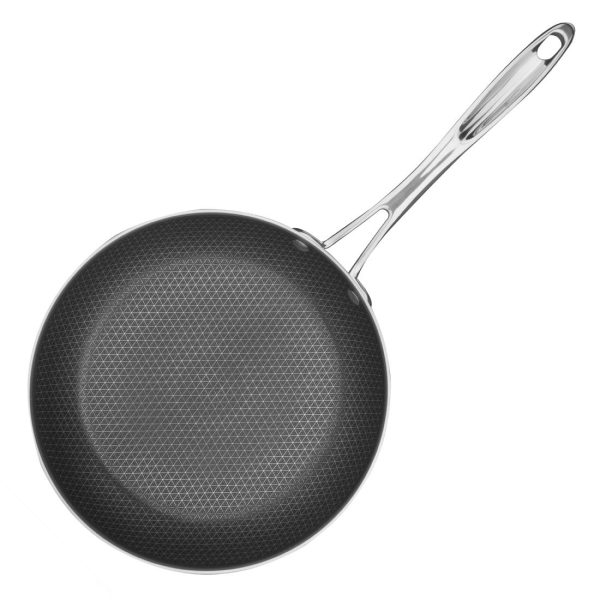 Vogue Tri-Shield Stainless Steel Frying Pan with Clad Coating 24cm - Image 2