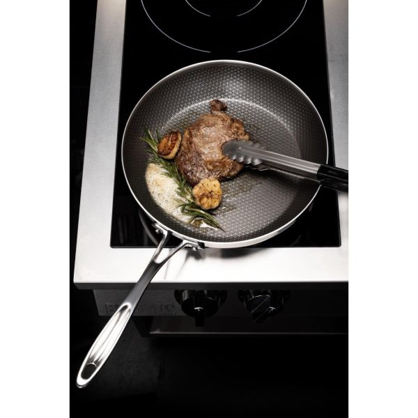 Vogue Tri-Shield Stainless Steel Frying Pan with Clad Coating 20cm - Image 7