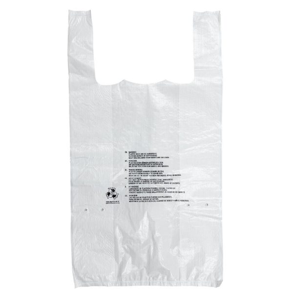 Fiesta Recyclable Large White Carrier Bag (1000 Pack)