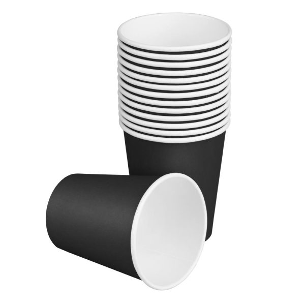 Fiesta Recyclable Hot Cups Single Wall Black 6oz (1000 Pack) - Image 6