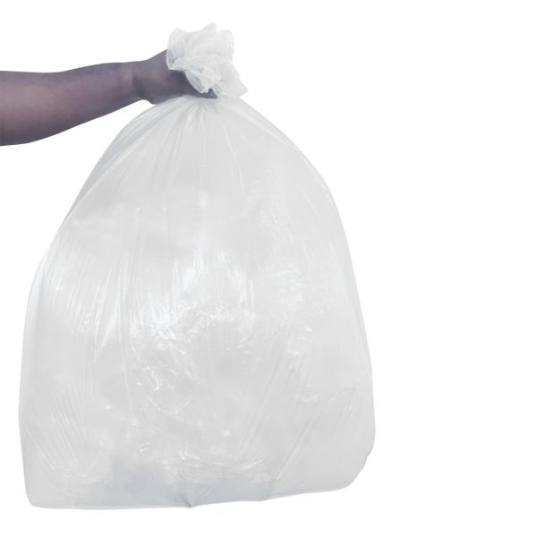 Jantex Light Duty Bin Bags Clear 5kg 80Ltr (200 Pack) - Image 3
