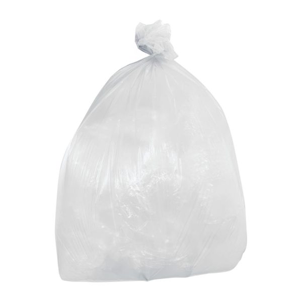 Jantex Light Duty Bin Bags Clear 5kg 80Ltr (200 Pack)
