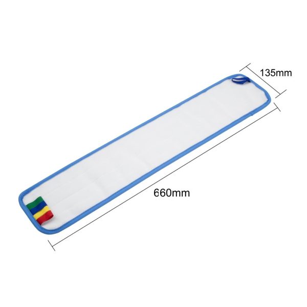 Jantex 600mm Flat Mop Head Micro Fibre Pad - Image 6