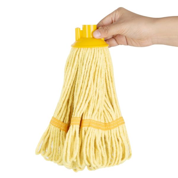 Jantex Deck Mop Head Yellow Stripe 200g - Image 3