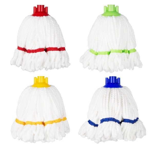 Jantex Microfibre Mop Head Blue Stripe 150g - Image 4