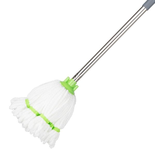 Jantex Microfibre Mop Head Green Stripe 150g - Image 5