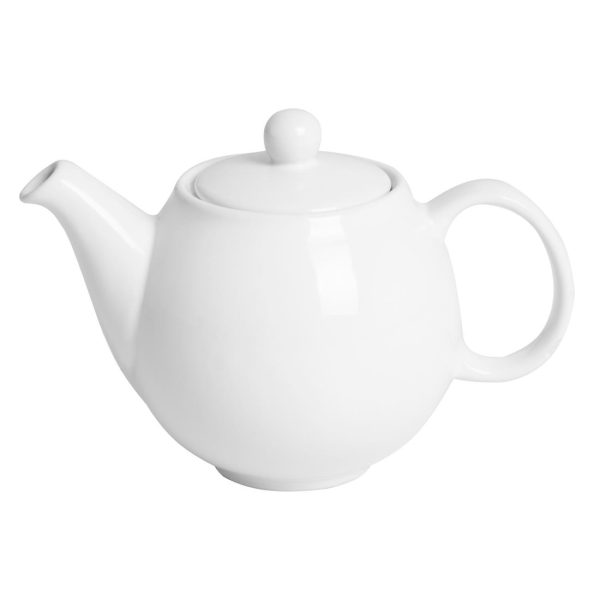 Olympia Café Teapot White 450ml (2 Pack) - Image 3