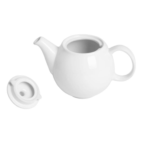 Olympia Café Teapot White 450ml (2 Pack) - Image 4