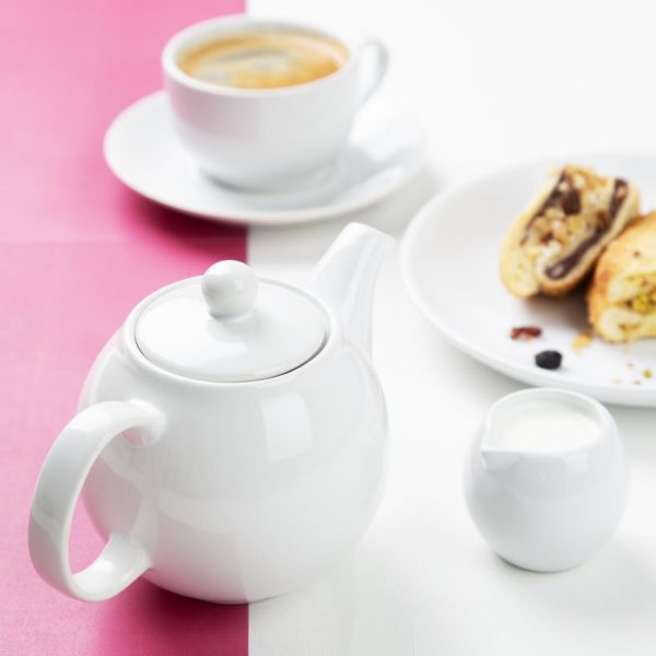 Olympia Café Teapot White 450ml (2 Pack) - Image 7