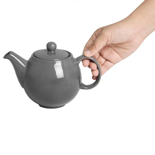 Olympia Café Teapot Charcoal 450ml (2 Pack) - Image 4
