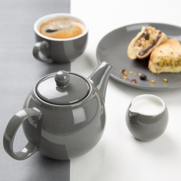 Olympia Café Teapot Charcoal 450ml (2 Pack) - Image 6